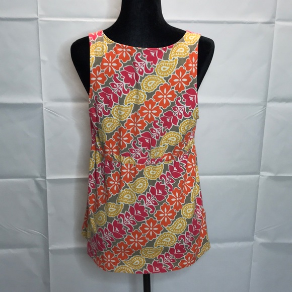 SOLD! Tommy Bahama V-neck sleeveless top - EUC - Picture 2 of 5